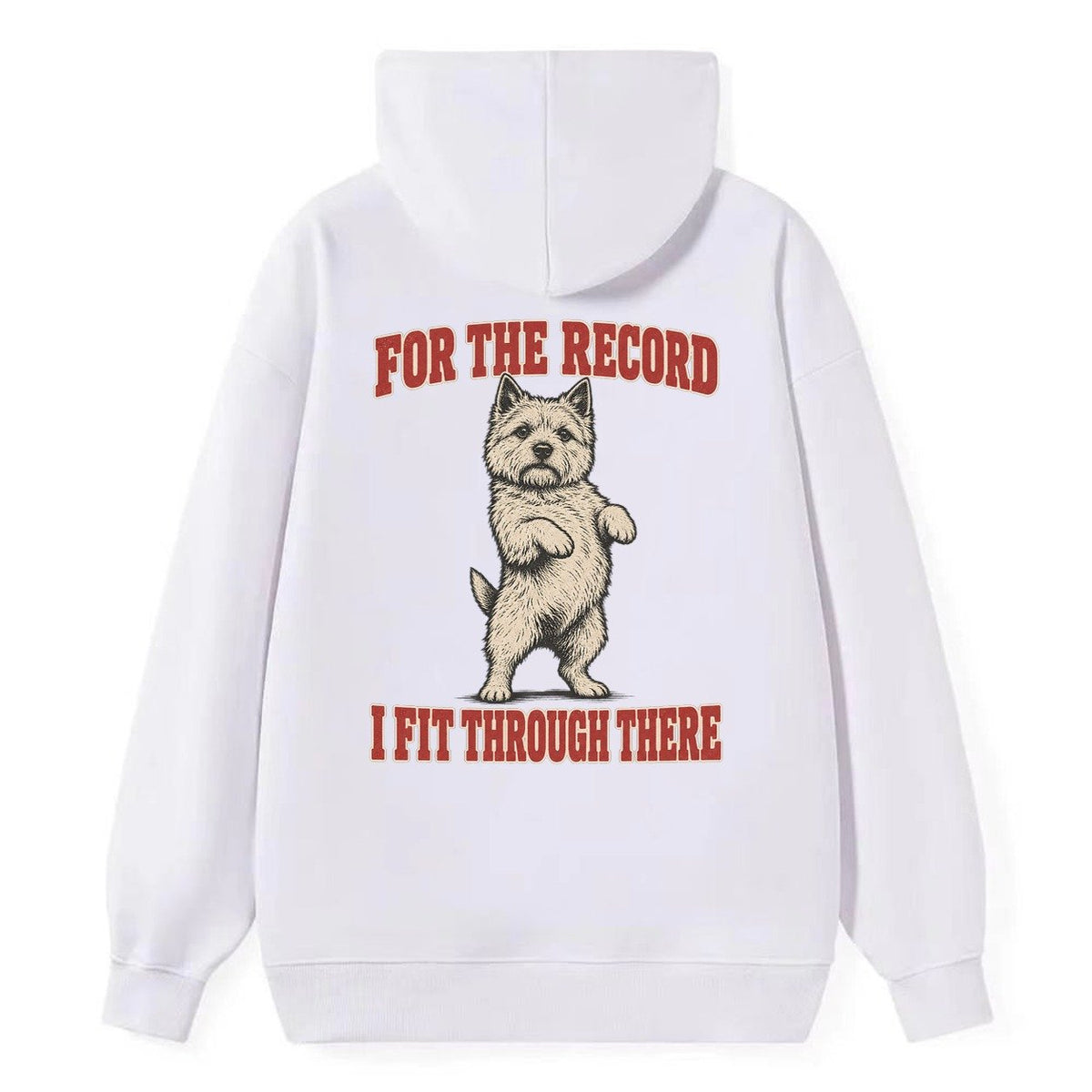 Norwich Terrier Dog Declarations Classic Pullover Hoodie – White