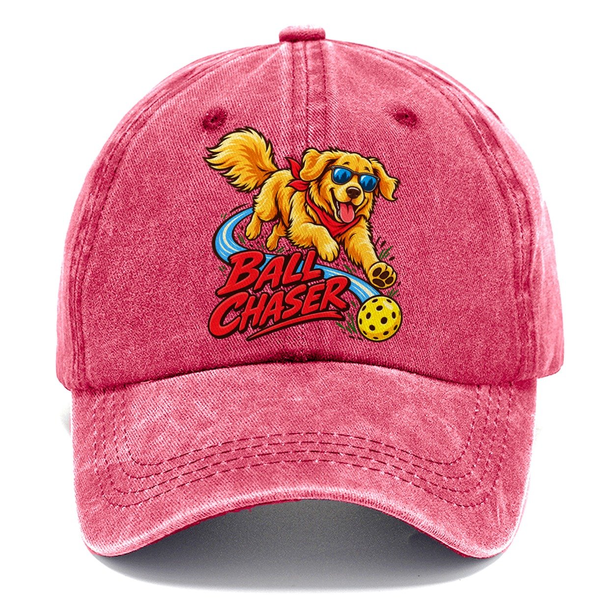 Ball Chaser Pickleball Life Classic Cap – Pomegranate Blush