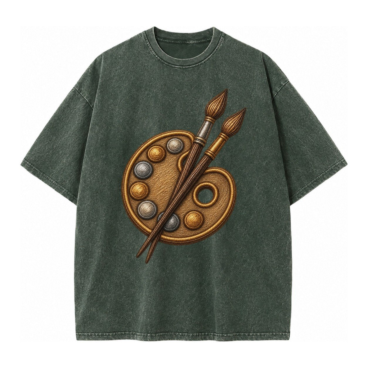 Artist Palette Vintage T-shirt – Forest Mist
