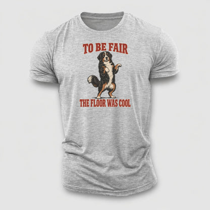 Bernese Mountain Dog Dog Declarations Cotton T-Shirt – Sport Grey