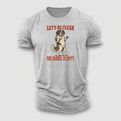 Saint Bernard Dog Declarations Cotton T-Shirt – Sport Grey
