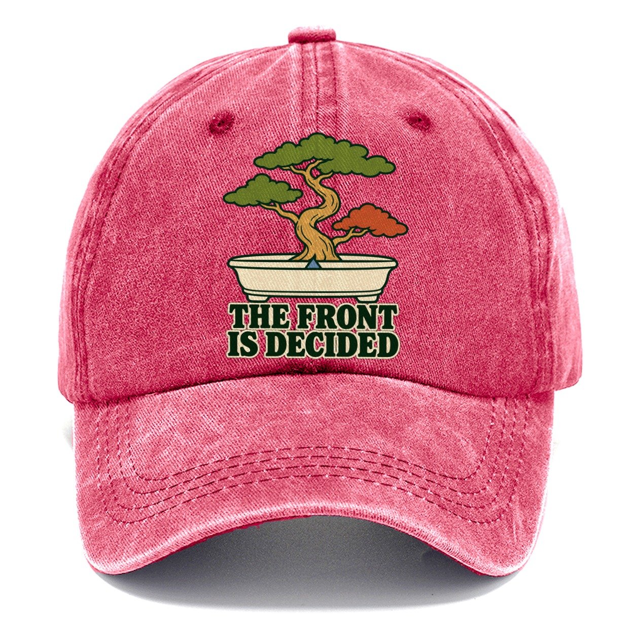 The Front Is Decided Bonsai Classic Cap – Pomegranate Blush