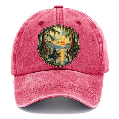 Bayou Cypress Still Water Fishing Club Classic Cap – Pomegranate Blush