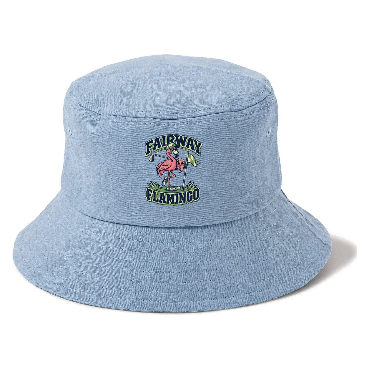 Fairway Flamingo Golf Life Bucket Hat – Summer Sky