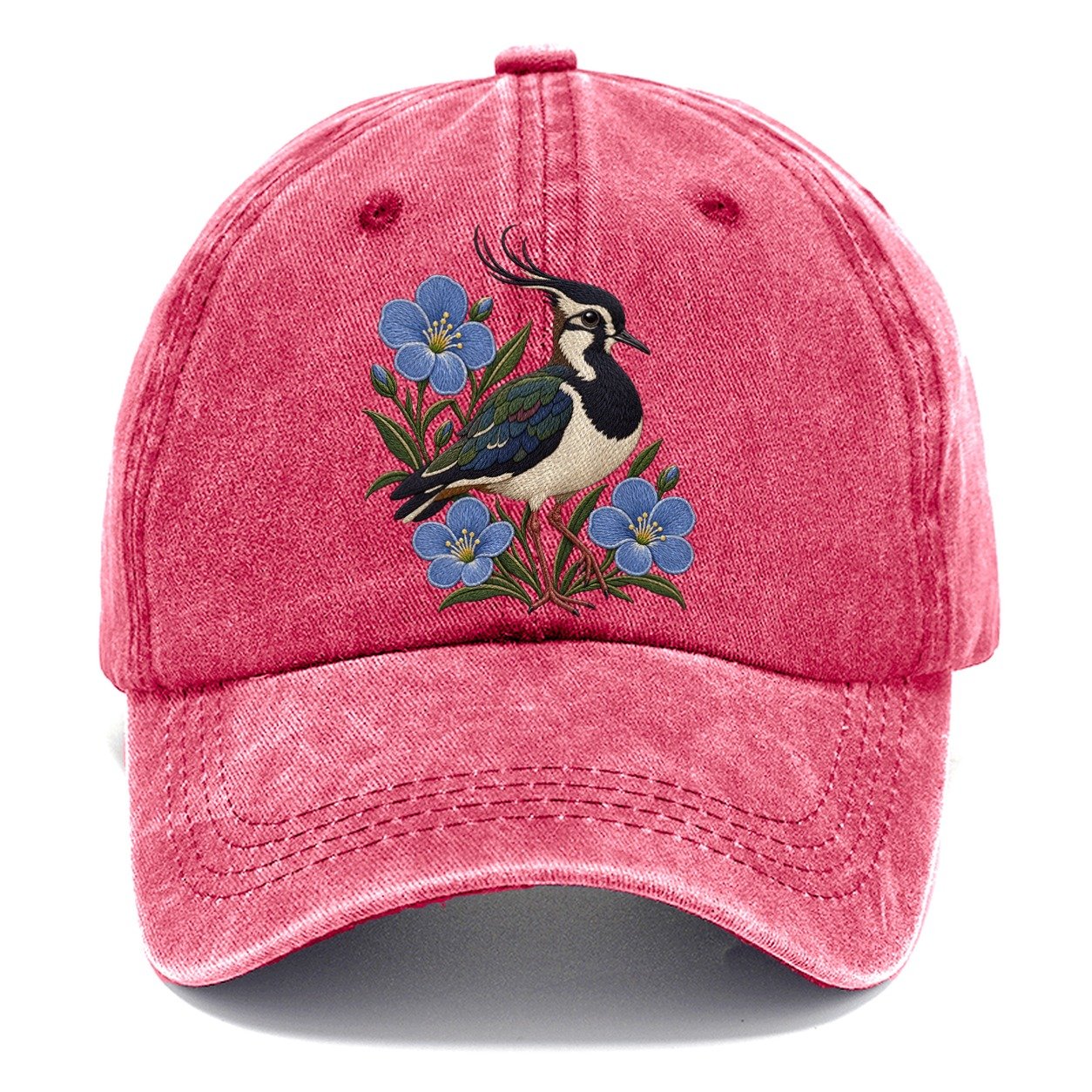 Northern Irish Flax And Lapwing Uk Culture Heritage Classic Cap – Pomegranate Blush