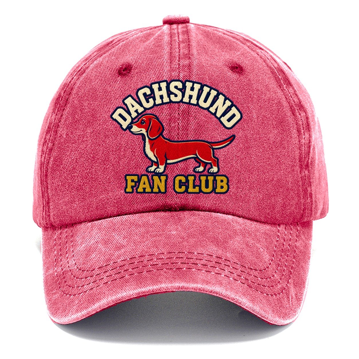 Dachshund Fan Club Classic Cap – Pomegranate Blush