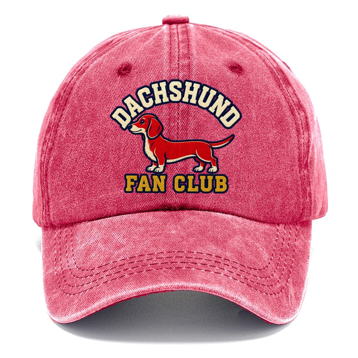 Dachshund Fan Club Classic Cap – Pomegranate Blush