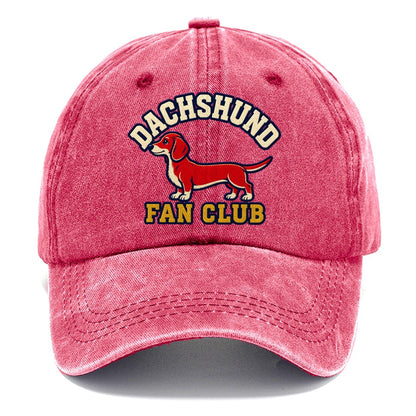 Dachshund Fan Club Classic Cap – Pomegranate Blush