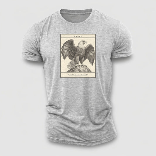 Eagle Specimen Plate Creature Canticle Cotton T-Shirt – Sport Grey