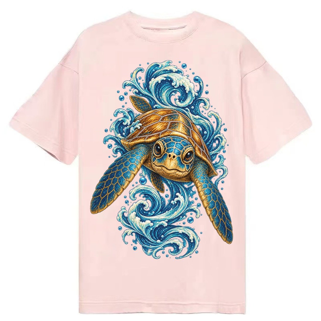 Ornate Sea Turtle Classic T-shirt – Pink