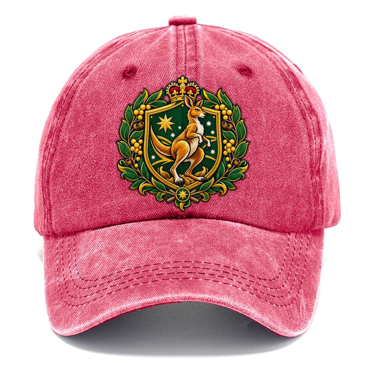 Australia Heraldic Crest Country Logos Classic Cap – Pomegranate Blush