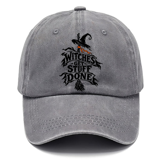 Witches Get Stuff Done Slogan Witch Magic Classic Cap – Urban Haze