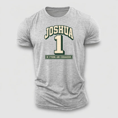 Joshua 1 Varsity Chapel Varsity Cotton T-Shirt – Sport Grey