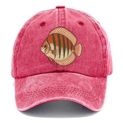 Discus Profile Study Aquarium Keeping Classic Cap – Pomegranate Blush