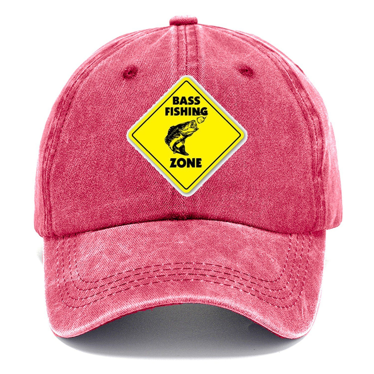 Bass Fishing Zone Classic Cap – Pomegranate Blush