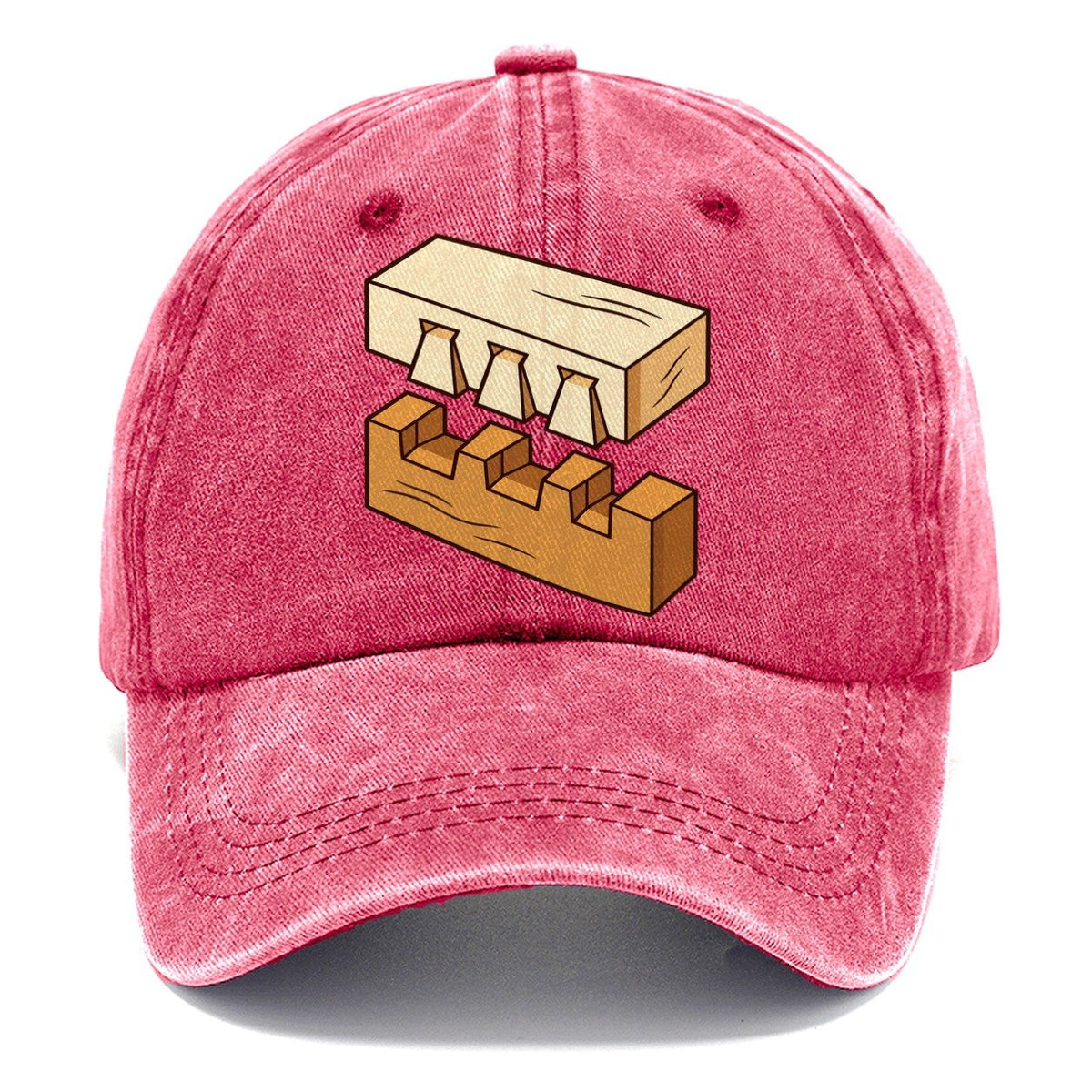 Dovetail Joint Study Woodworking Classic Cap – Pomegranate Blush