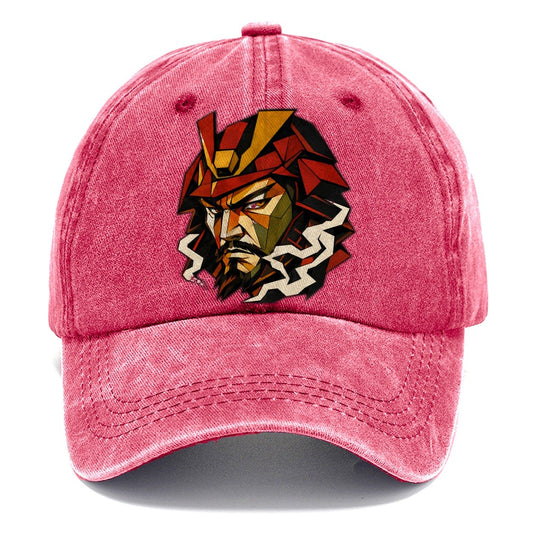 Samurai Helmet Portrait Classic Cap – Pomegranate Blush