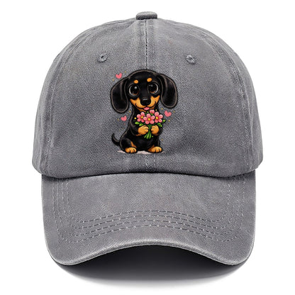 Dachshund Flower Bouquet Classic Cap – Urban Haze
