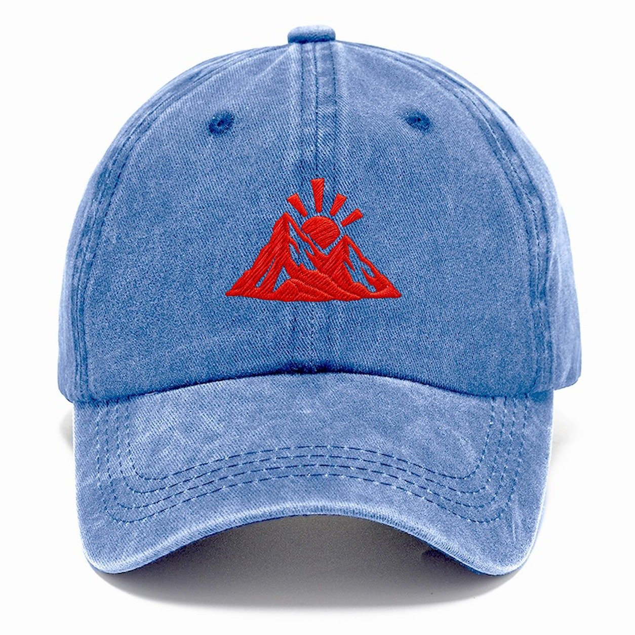 Mountain Sunrise Cut Micro Motion Mark Classic Cap – Summer Sky