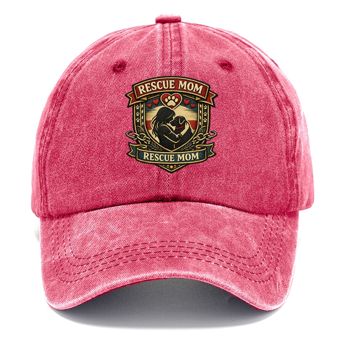 Rescue Mom Classic Cap – Pomegranate Blush
