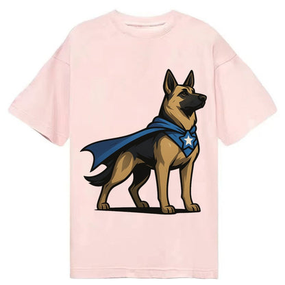 German Shepherd Patriotic Hero Standing Alert On Four Paws S Classic T-shirt – Pink