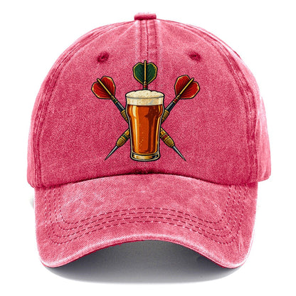 Pub Darts And Unbranded Pint Uk Culture Heritage Classic Cap – Pomegranate Blush