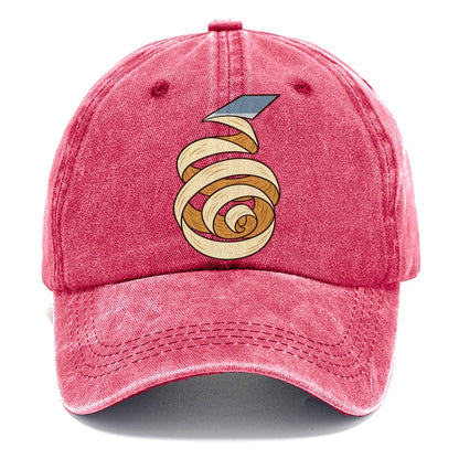 Wood Shaving Spiral Woodworking Classic Cap – Pomegranate Blush