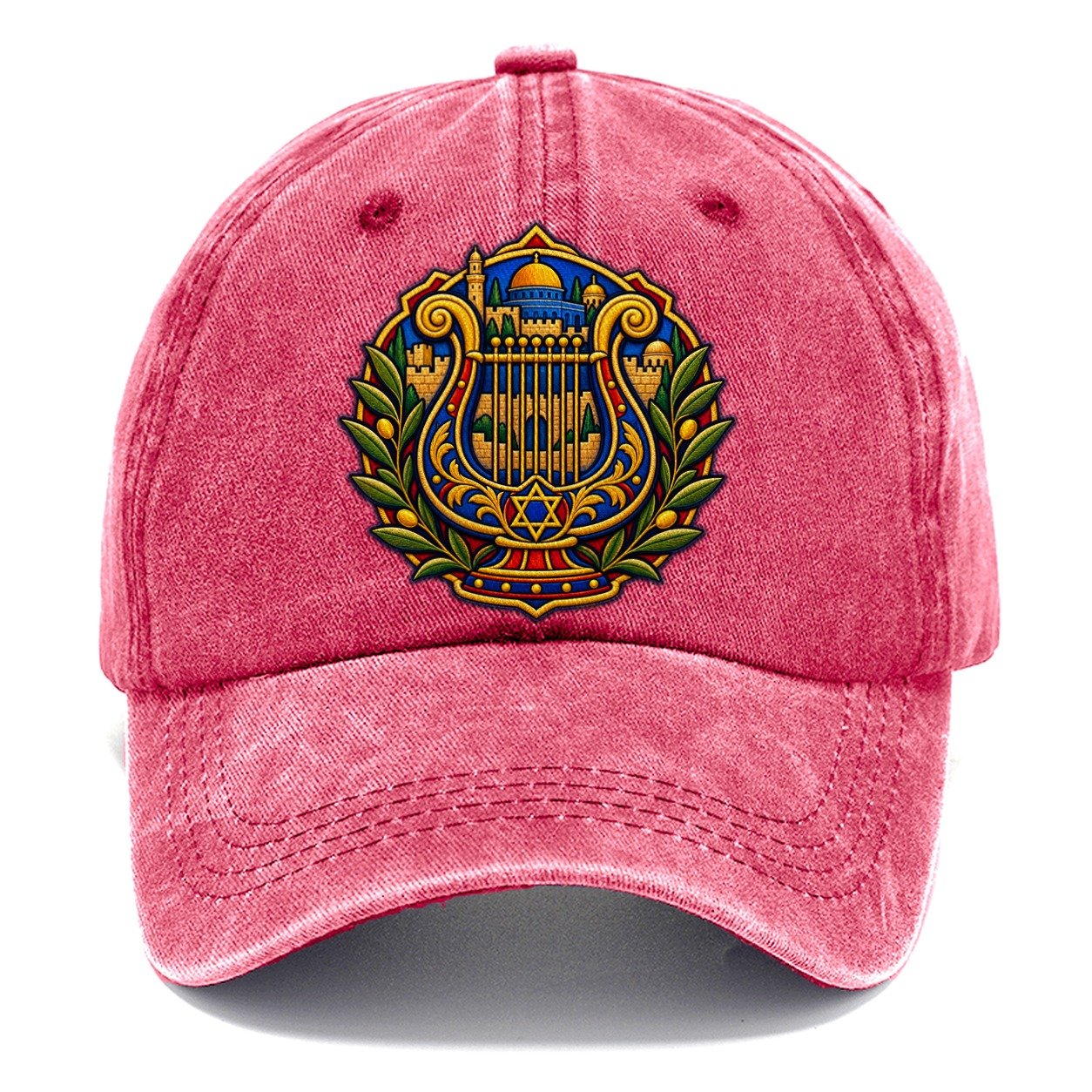 Harp Of David Jerusalem Classic Cap – Pomegranate Blush