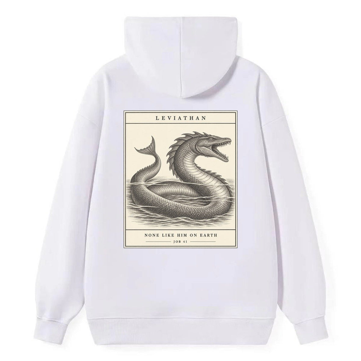 Leviathan Specimen Plate Creature Canticle Classic Pullover Hoodie – White