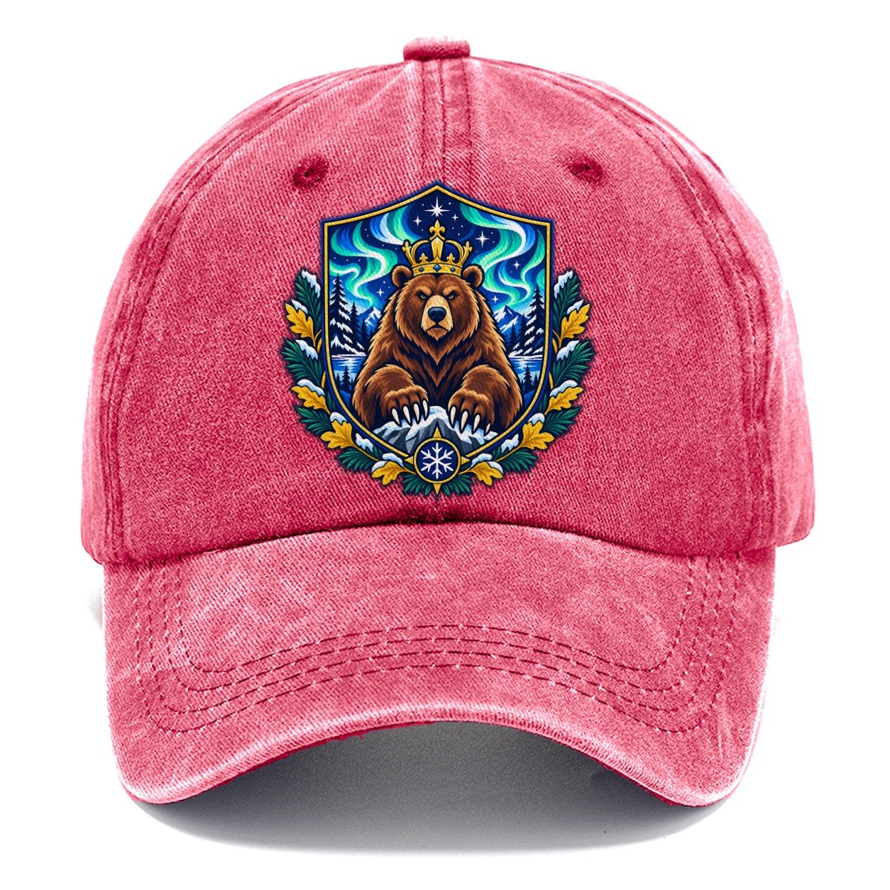 Finland Heraldic Crest Country Logos Classic Cap – Pomegranate Blush