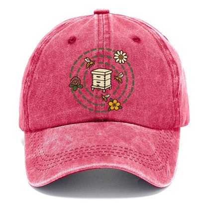 Forage Map Mark Beekeeping Classic Cap – Pomegranate Blush