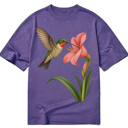 Hummingbird Haven Classic T-shirt – Purple