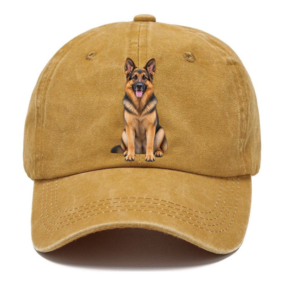 German Shepherd Sitting Top Breeds Classic Cap – Golden Harvest