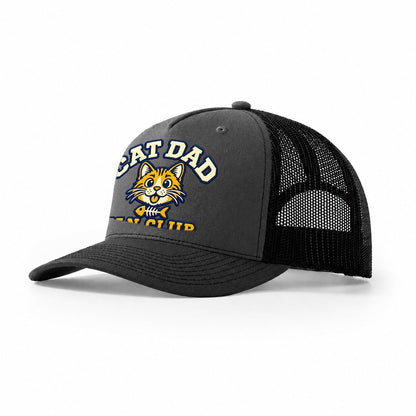 Cat Dad Fan Club Trucker Hat – Dark Grey Black