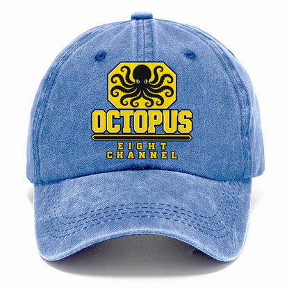 Octopus Eight Channel Heavy Duty Classic Cap – Summer Sky
