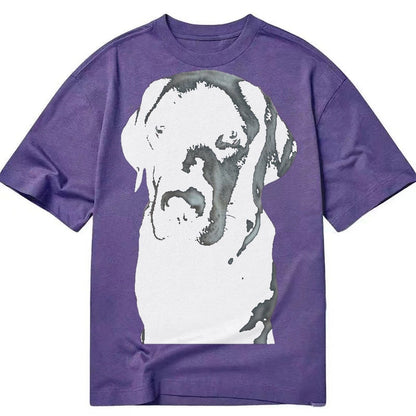 Black Labrador Classic T-shirt – Purple