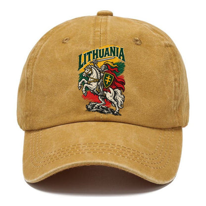 Lithuania Woodcut Badge Classic Cap – Golden Harvest