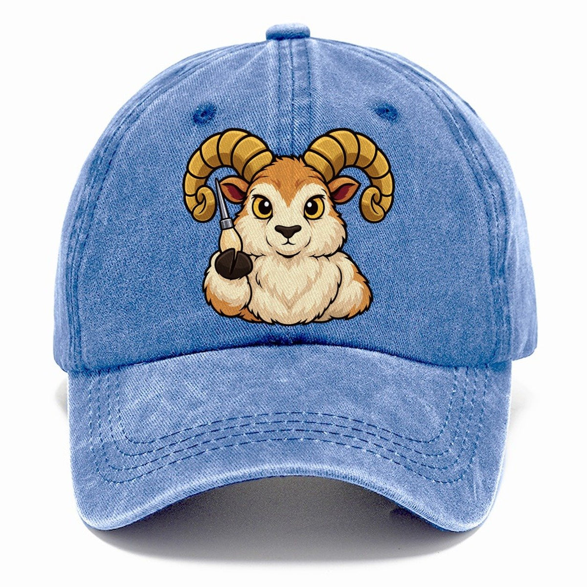 Ram With An Awl Leathercraft Classic Cap – Summer Sky