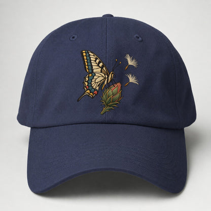 Swallowtail Thistle Rest Gentle Wild Baseball Cap – Twilight Navy