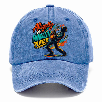 Allegedly A Mandolin Player Music Instruments Classic Cap – Summer Sky