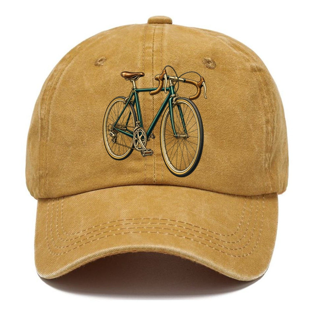 Road Bicycle Front Turn Pastimes Companions Classic Cap – Golden Harvest