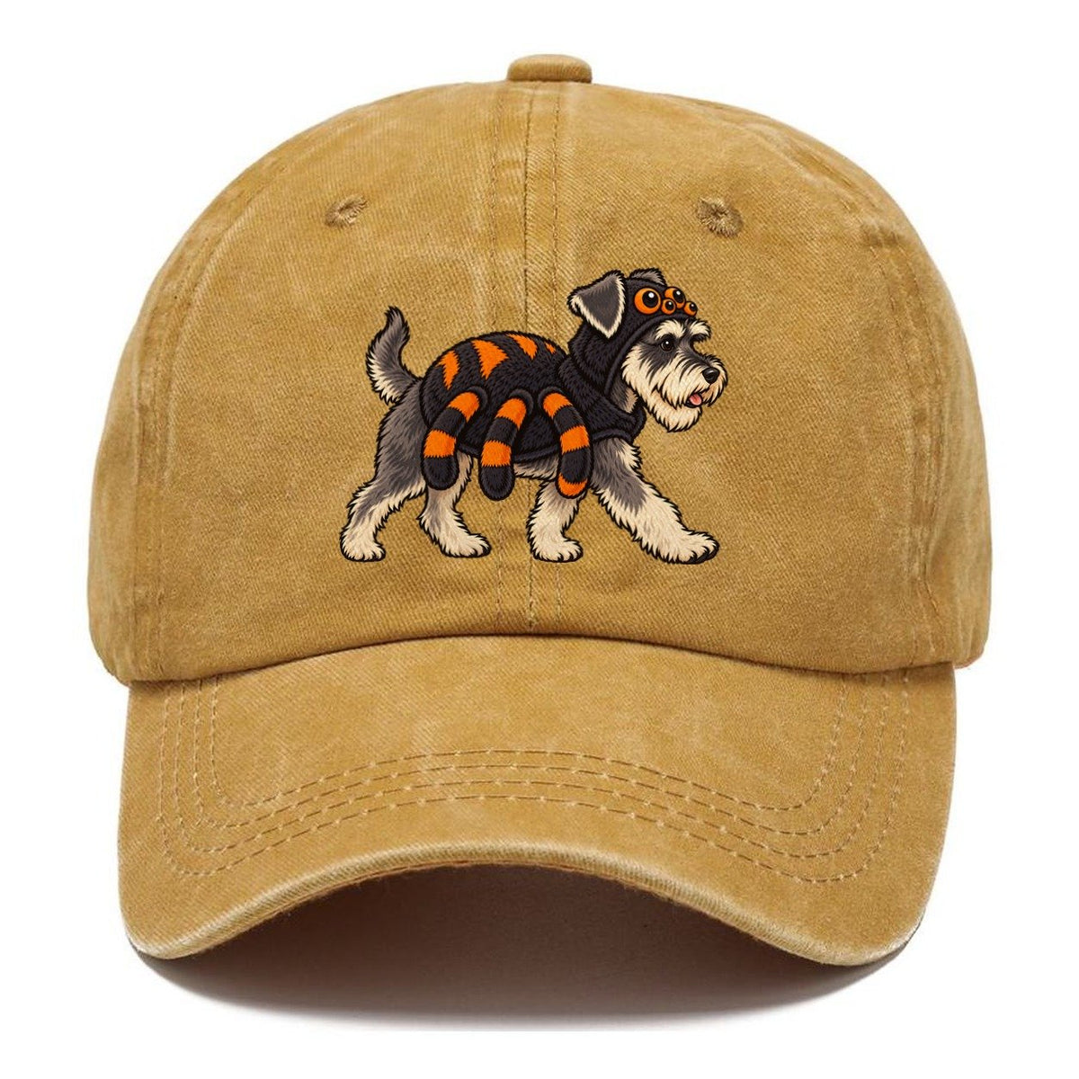 One Miniature Schnauzer In Halloween Costume Spider Costume With Four Extra Soft Plush Legs Halloween Dog Parade Classic Cap – Golden Harvest