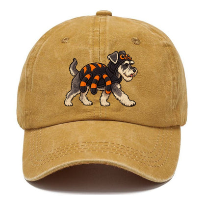 One Miniature Schnauzer In Halloween Costume Spider Costume With Four Extra Soft Plush Legs Halloween Dog Parade Classic Cap – Golden Harvest