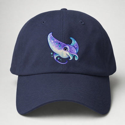 Manta Ray Barrel Turn Sea Sprite Baseball Cap – Twilight Navy