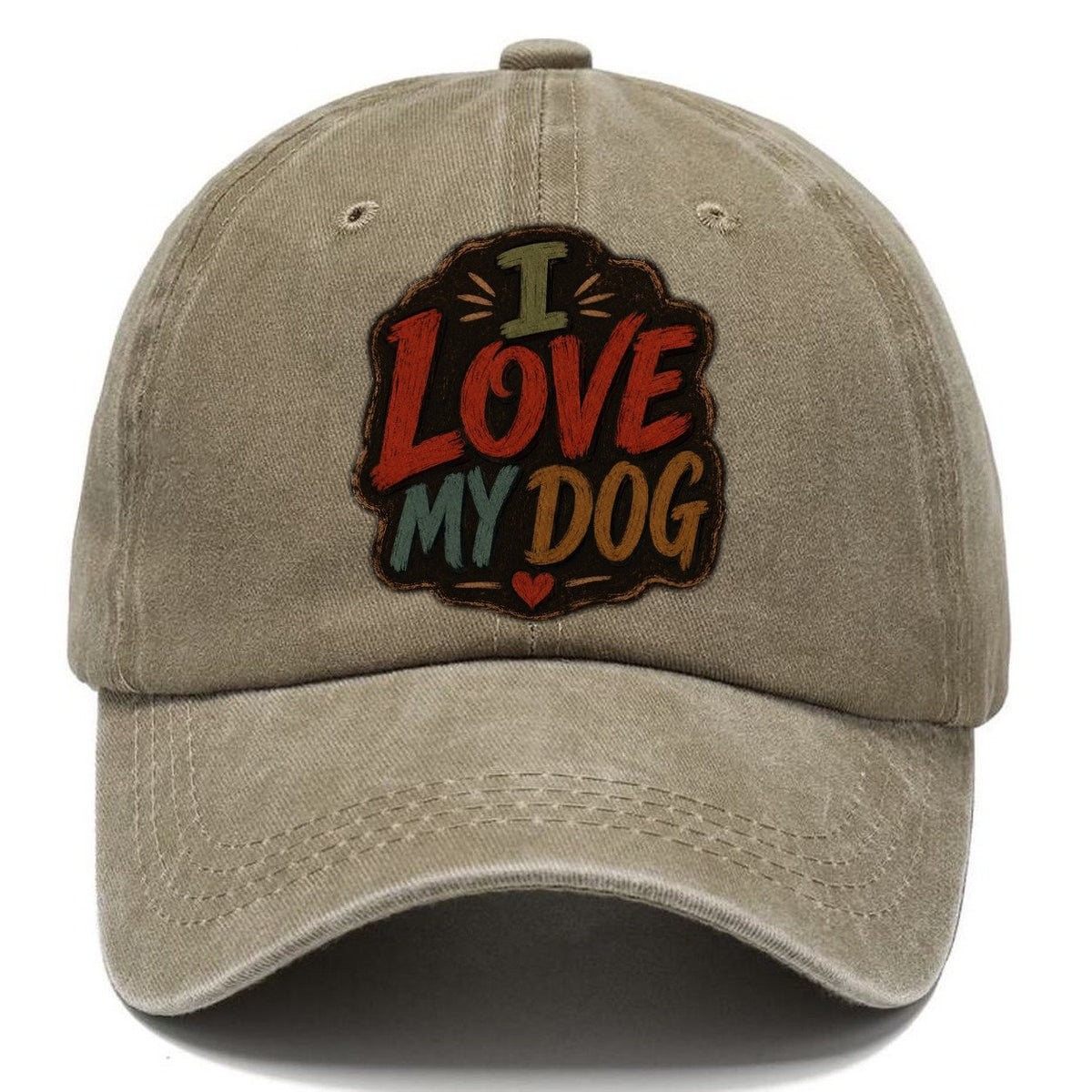 I Love My Dog Classic Cap – Warm Sand