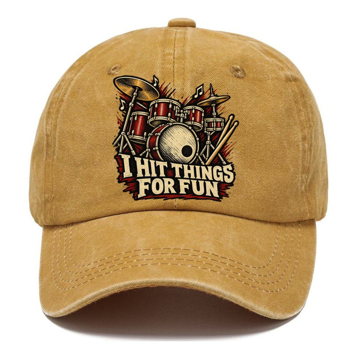 I Hit Things For Fun Classic Cap – Golden Harvest