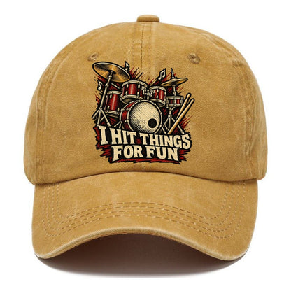 I Hit Things For Fun Classic Cap – Golden Harvest