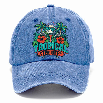 Tropical Tee Off Golf Life Classic Cap – Summer Sky