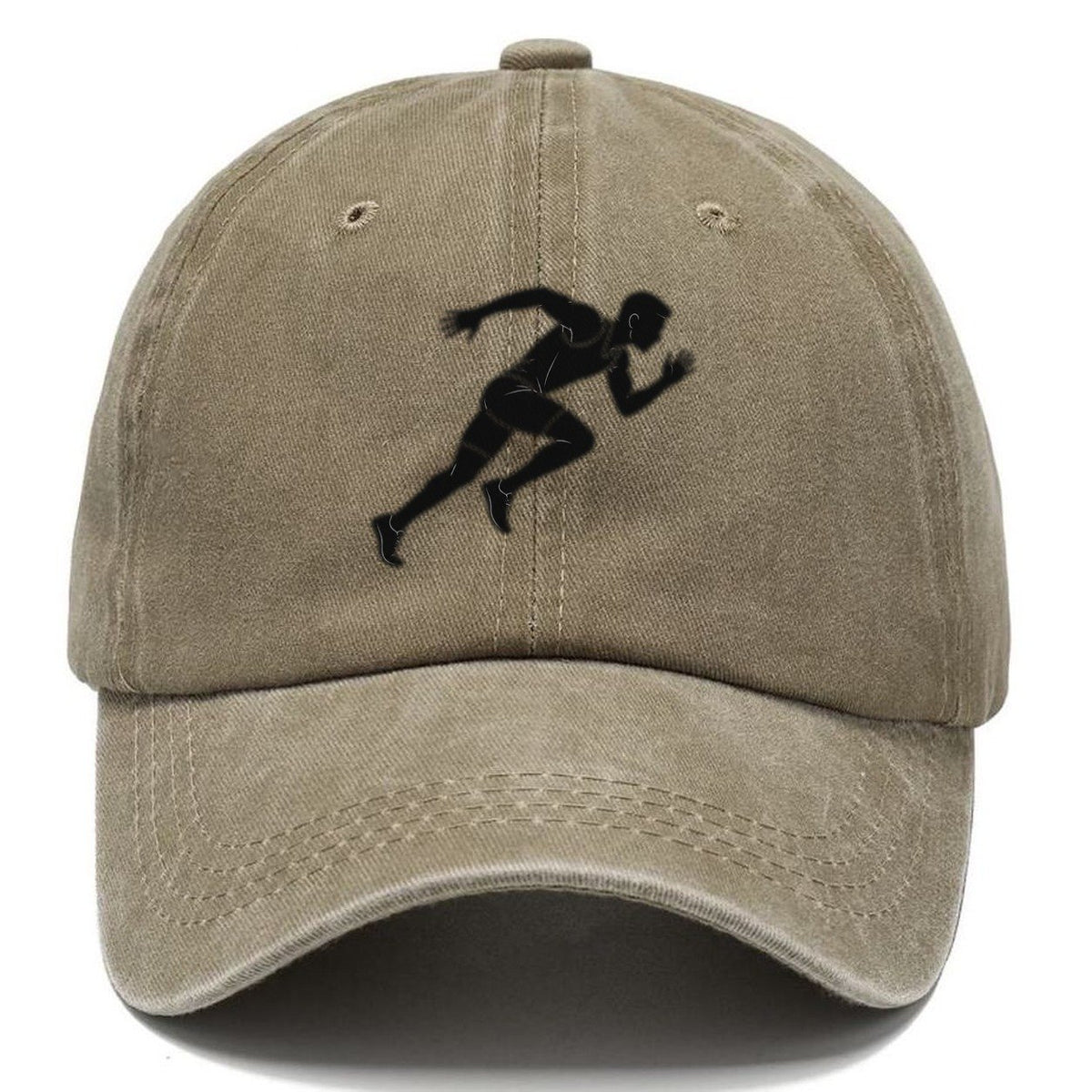 Sprinting Runner Silhouette Classic Cap – Warm Sand
