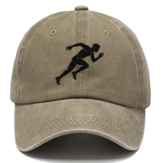 Sprinting Runner Silhouette Classic Cap – Warm Sand